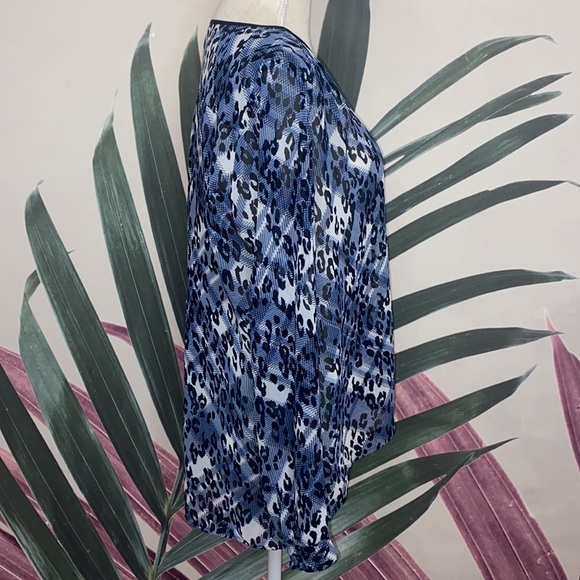 CAbi 977 Leopard Print Button Down Blouse - Picture 8 of 12